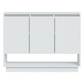 vidaXL Komoda biela 97x31x75 cm kompozitné drevo