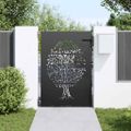 vidaXL Záhradná brána 85 x 150 cm Povrchovo upravená oceľ Zamykateľné