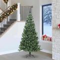 vidaXL Vianočný stromček Zelená 240 cm PVC