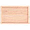 vidaXL Nástenná polica 80x50x(2-6) cm neošetrený dubový masív