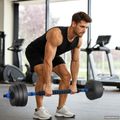 vidaXL 4-v-1 set činkových tyčí a kettlebellov 20 kg Čierna a modrá