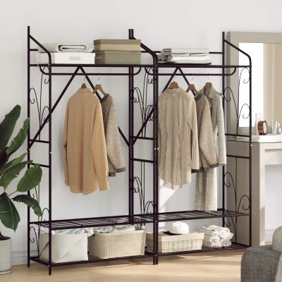 vidaXL Otvorená skriňa Jednofarebný 2 pcs 78 x 36 x 158 cm