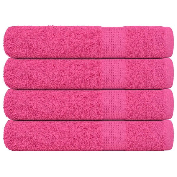 vidaXL Saunové osušky FROGN 4 ks ružové 80x200 cm 360 g/m²