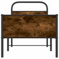 vidaXL Posteľný rám bez matraca 80x200 cm dub sonoma kompozitné drevo