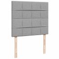 vidaXL Osmanský rám postele s matracom svetlosivá 120x200 cm látka