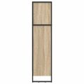 vidaXL Knižnica 60 x 30 x 121 cm Kompozitné drevo Sonoma
