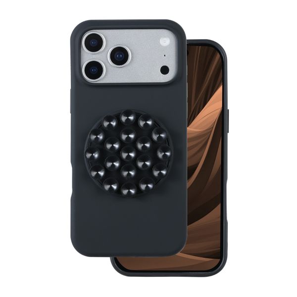 Silikónové puzdro Stick pre iPhone 17 Pro 6,3" čierne