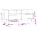 vidaXL TV skrinka dymový dub 100x34,5x44,5 cm kompozitné drevo
