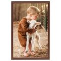 vidaXL Fotorámiky na stenu alebo stôl 5 ks hnedé 70x90 cm MDF