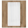 vidaXL LED zrkadlová skrinka dub artisan 40x12x45 cm kompozitné drevo