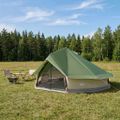 vidaXL Tipi stan 20-miestny Zelená Polyester a oceľ
