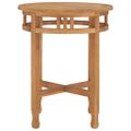 vidaXL Bistro stolík Ø60x75,5 cm teakový masív