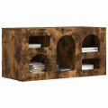 vidaXL TV skrinka ELST 80 x 35 x 40 cm Dymová dub Kompozitné drevo