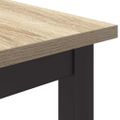 vidaXL stôl Sonoma dub 100 x 50 x 76,5 cm Inžinierske drevo a oceľ