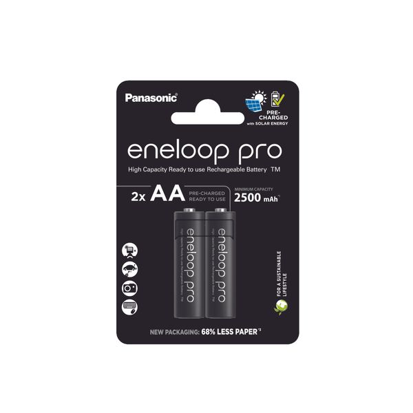 E304417700 Eneloop Pro nabíjateľná batéria AA/2500mAh 2 ks