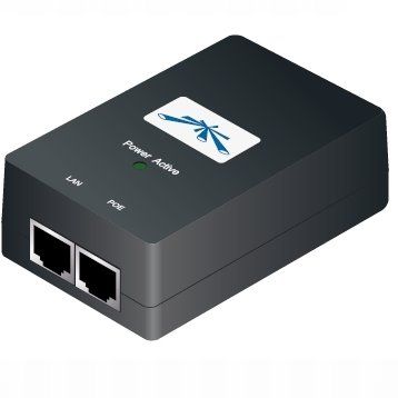 Ubiquiti POE-24, Gigabit PoE adaptér 24V/1A (24W) vr. kábla
