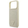 Puzdro Guess Croco Triangle Logo MagSafe pre iPhone 17 Pro zlaté