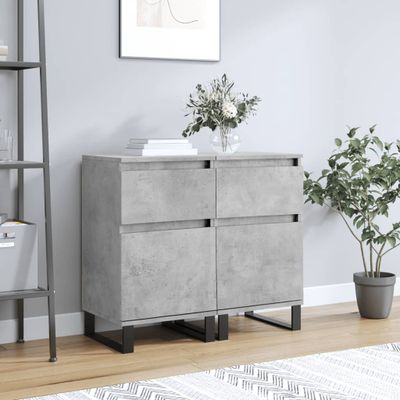 vidaXL Komody 2 ks betónovo sivé 40x35x70 cm kompozitné drevo