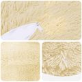 vidaXL Poťah na podložku 6 pcs HEERLEN Krémová Ø 60 cm PV fleece
