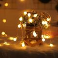 Led garland 1,5m  (10 led lamps) usb balcony balls warm white
