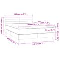 vidaXL Boxspring posteľ s matracom zelená 140x190 cm látka