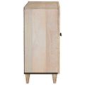 vidaXL Servírovacia skriňa Biela 60 x 33 x 75 cm mangový masív