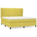 vidaXL Boxspring posteľ s matracom zelená 180x200 cm látka