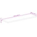 vidaXL Stolová doska 110x50x2,5 cm obdĺžniková masívna akácia