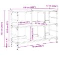 vidaXL Servírovacia skriňa Staré drevo 102 x 32 x 73,5 cm