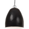 vidaXL Industriálna závesná lampa 25 W, čierna, okrúhla 42 cm E27