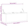 vidaXL Úložný box hnedý dub 90x35x35 cm kompozitné drevo