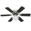 vidaXL Stropný ventilátor s osvetlením Ø 82 cm Čierna