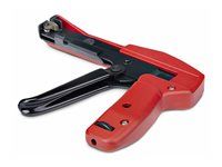 Startech Nylon Cable Tie Gun, Zip Tie Tightener/Install Tool, TAA - Nástroj na inštaláciu káblových pások - čierna a červená - kompatibilný s TAA