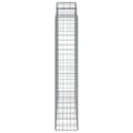 vidaXL Oblúkový gabionový kôš 2 ks 200x50x200/220cm pozinkované železo