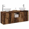 vidaXL Set kabinetov do kúpeľne 3 ks Staré drevo 49,5 x 41 x 64,5 cm