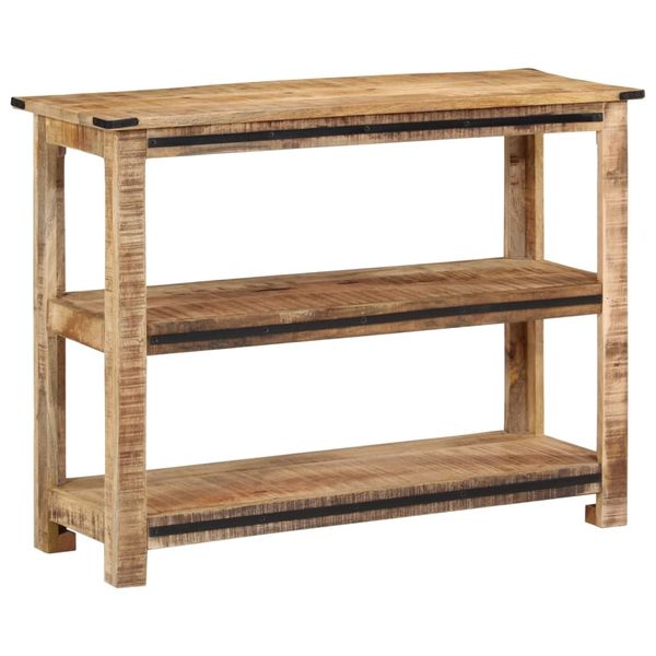vidaXL Konzolový stolík 100x35x75 cm masívne mangovníkové drevo