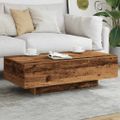 vidaXL Konferenčný stolík staré drevo 100x49,5x31 cm kompozitné drevo