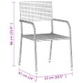vidaXL 3-dielna vonkajšia jedálenská súprava polyratan čierna