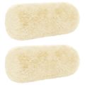 vidaXL Poťah na podložku 2 pcs HEERLEN Krémová Ø 15 x 40 cm PV fleece