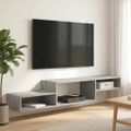 vidaXL Nástenný TV kabinet Nástenná montáž Betónovo sivá