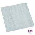 vidaXL Podlahové dosky Zelená 5,11 m² 55 ks PVC