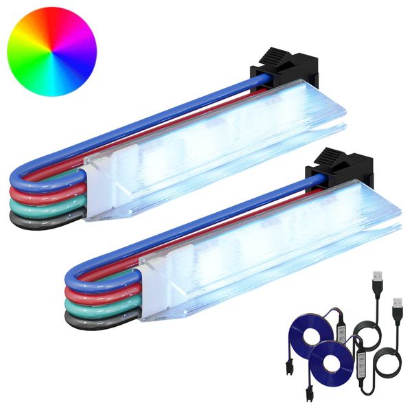 vidaXL LED pás 2 pcs Čierna a biela 1745 mm Meď a plast