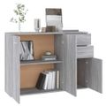 vidaXL Komoda sivá sonoma 105x30x75 cm spracované drevo