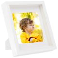 vidaXL 3D fotorámiky 3 ks biele 28x28 cm na 20x20 cm fotku