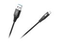 Kábel REBEL USB-A - Lightning čierny 1m