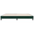 vidaXL Posteľný rám boxsping bez matracom tmavozelený 180x210 cm zamat