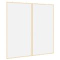 vidaXL Informačná nástenka 100 x 100 x 1,4 cm Borovicový masív Biela