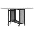 vidaXL Skladací jedálenský stôl s kolieskami 130 x 80 x 76,5 cm