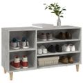 vidaXL Botník betónovo sivý 102x36x60 cm spracované drevo