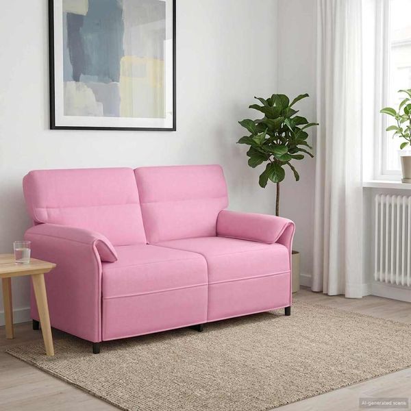 vidaXL Pohovka 100% polyester, kovový rám, MDF, Preglejka